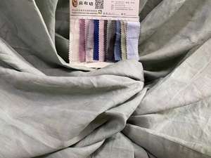 عرض إضافي شاش أو غزل الكتان سادة مصبوغ عضوي مغسول كتان ناعم لينو منسوج بلون أبيض - Product Image 5