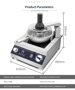 Equipo <span class=keywords><strong>de</strong></span> <span class=keywords><strong>cocina</strong></span> comercial SEMIKON, <span class=keywords><strong>Robot</strong></span> <span class=keywords><strong>de</strong></span> <span class=keywords><strong>cocina</strong></span> automático multifuncional, Wok inteligente para freír fideos <span class=keywords><strong>de</strong></span> harina <span class=keywords><strong>de</strong></span> arroz - Product Image 5