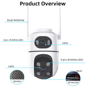 جديد ICSEE 6MP 3K كاميرا لاسلكية واي فاي الأمن ptz HD رؤية ليلية منزلية في الهواء الطلق شبكة مراقبة عن بعد كاميرا مزدوجة العدسة 8MP 4K - Product Image 6