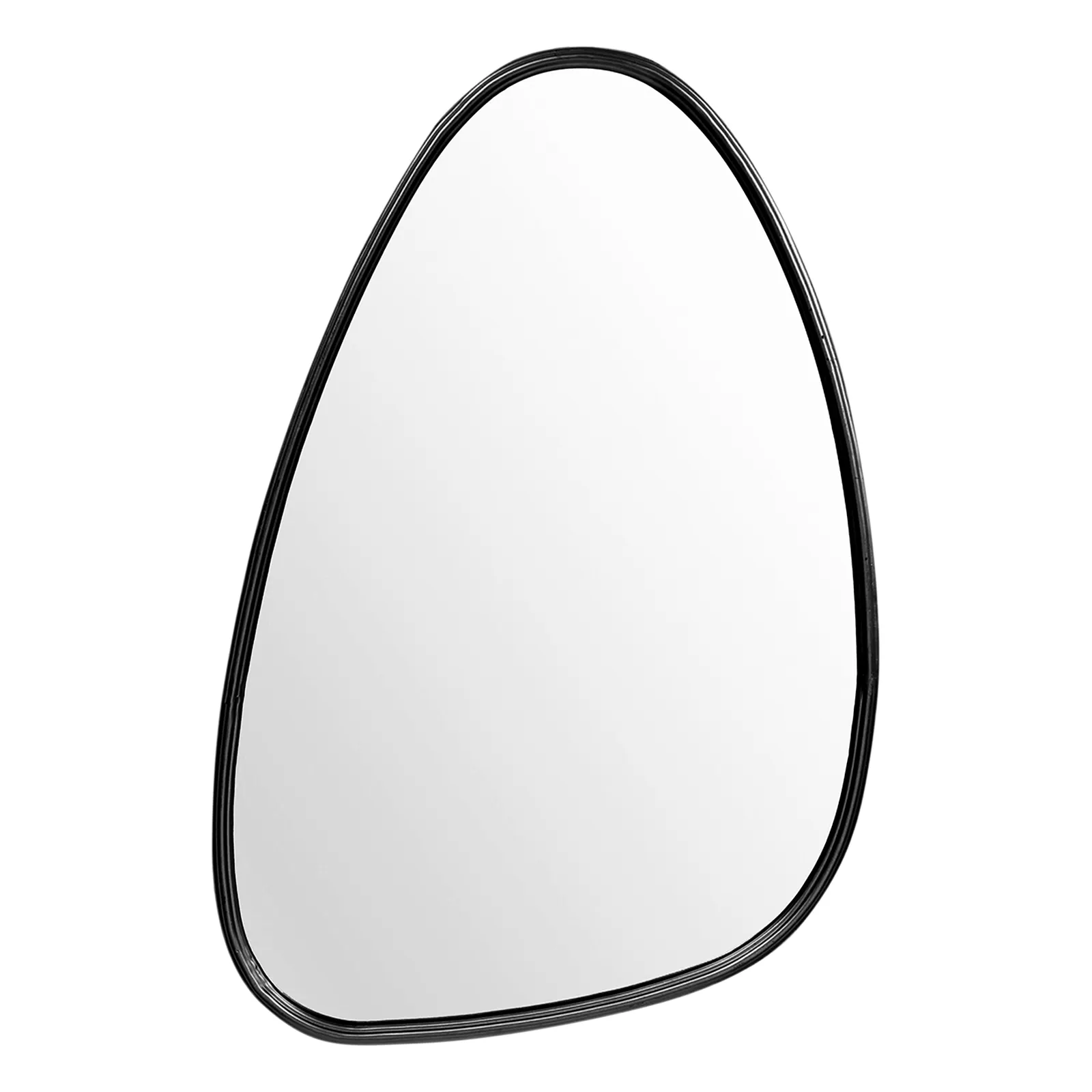 Modern Minimalis Unik Tidak Teratur Berbentuk Logam Dibingkai Dekoratif Cermin Terpasang Di Dinding