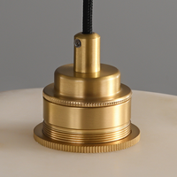 Lustre moderne minimaliste pour salle à manger, petit luminaire suspendu en laiton et marbre pour chambre, hall d'entrée et couloir