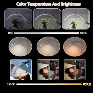 Fosoto 45w Ft-y16 multifonctionnel Led sol demi-lune lampe pour maquillage <span class=keywords><strong>tatouage</strong></span> beauté Spa <span class=keywords><strong>photographie</strong></span> et Salon Service avec support - Product Image 4