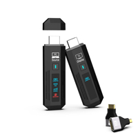 Nieuw in 2026: 50M HDMI-compatibele draadloze zender- en ontvanger extender kit met converters en schermdeeladapter