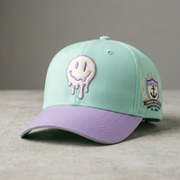 Gorra de Béisbol Personalizada de Alta Calidad con Bordado 3D para Mujer, Visera Curva, 5 Paneles, Gorras Deportivas