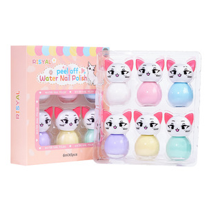 Nuevo Esmalte de Uñas Personalizado para Niñas, Diseño de Dibujos Animados, Lindo, 24 Colores, a Base de Agua, Desprendible - Product Image 4