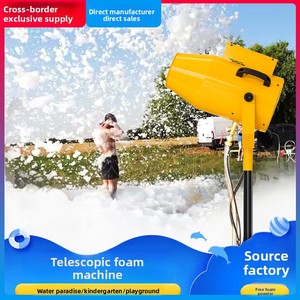 Máquina de espuma en aerosol con fuente de luz LED automática pequeña, fabricante de burbujas grande recargable para parque acuático, Fiesta en la piscina y jardín de infantes - Product Image 5