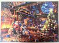 Calendrier de l'Avent de Noël 2025 – Puzzle de 1008 pièces, 50x70cm, grand format, portable, style ROMANCE, affiche en papier imprimée numériquement