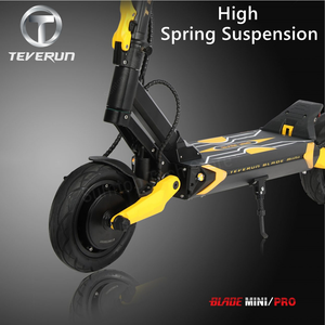 Nouveau <span class=keywords><strong>TEVERUN</strong></span> <span class=keywords><strong>BLADE</strong></span> <span class=keywords><strong>MINI</strong></span> <span class=keywords><strong>PRO</strong></span> Kickscooter 48V 18.2Ah double moteur 500W * 2 Scooter électrique écran TFT 9*3.0 pneu Stock UE - Product Image 5