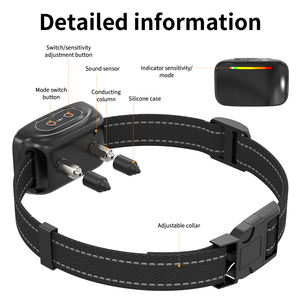 हल्के डिस्प्ले स्वचालित छाल नियंत्रण और रिचार्जेबल डिजाइन के साथ स्मार्ट डॉग प्रशिक्षण कॉलर - Product Image 4