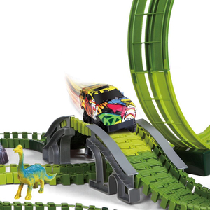 Meilleure vente sur <span class=keywords><strong>Amazon</strong></span> jouets créatifs bricolage pour enfants jouets volcan dinosaures à pulvériser pour voitures de course électriques sur rail jouets pour enfants - Product Image 3
