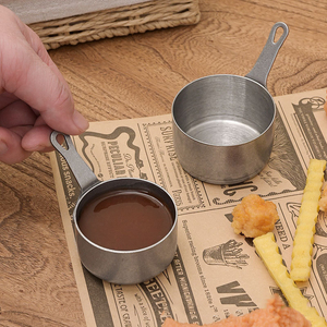 Tasse à sauce vintage en acier inoxydable 304 tasse à sauce à steak américain occidental sauce tomate tasse à jus de poivre - Product Image 4