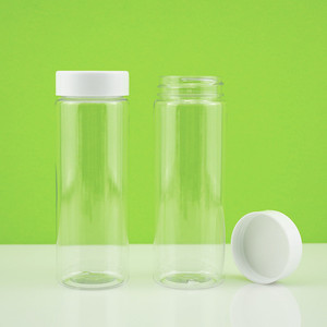 6oz empty slim tall food grade plastic jar container