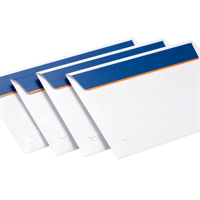 Enveloppe pour documents express, à fermeture adhésive, rigide, plate, en kraft, écologique, recyclable, taille personnalisée pour photos, dossiers, envois postaux, ISO