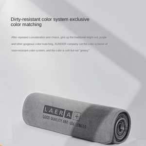 300g 친환경 극세사 자동차 세차 타월 부드럽고 강력한 흡수력의 단모 벨벳 단색 차량용 드라잉 타월 - Product Image 3
