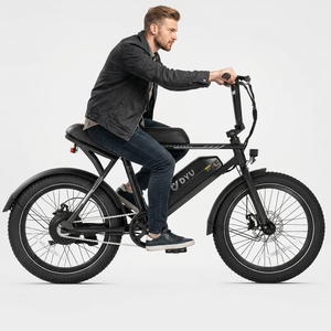 Bicicleta eléctrica clásica retro Cruiser de 20 pulgadas con neumáticos gruesos para adultos, bicicleta eléctrica todoterreno de montaña para uso diario. - Product Image 1