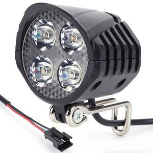 Công suất cao <span class=keywords><strong>Led</strong></span> Đèn Pha phía trước đèn cho e-xe đạp điện Scooter không thấm nước ABS chu kỳ ngoài trời đi xe đạp phụ kiện 36V <span class=keywords><strong>48V</strong></span> pin - Product Image 1
