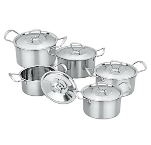 Ensemble de casseroles à soupe avec couvercle en acier inoxydable, outil de cuisine, 8 pièces - Product Image 1
