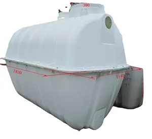 Bio Septic Tank Frp Grp Mini Kleine Huishoudelijke Septic Tank Prijs 500L 1000L 1500L 2000L 2500L