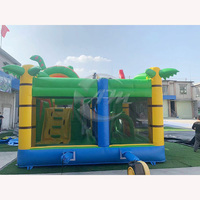 Nouveau Château Gonflable Jungle Amusant en PVC, Parc de Trampoline pour Enfants avec Souffleur et Kits de Réparation Mixte