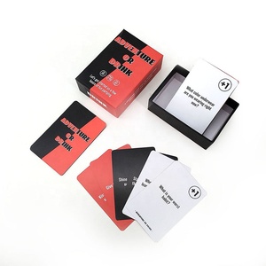 Jeux à boire pour adultes Jeu de cartes de fête <span class=keywords><strong>Aventure</strong></span> ou boisson Excité et épuisé Jeu de cartes à boire amusant pour adultes - Product Image 1