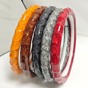 Funda de Cuero de Lujo para <span class=keywords><strong>Volante</strong></span> de Coche, Universal, Antideslizante y Transpirable - Product Image 3