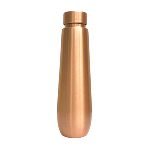 Bouteille d'eau portable en cuivre classique, réutilisable, écologique, anti-fuite, avec bouchon sécurisé, pour la salle de sport, le bureau, les voyages - Product Image 3