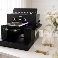 Impresora UV de Cama Plana 32*50cm, Máquina de Impresión con Efecto de Purpurina, Barniz UV Localizado, Efecto Arcoíris con un Clic, PS Channel, A3