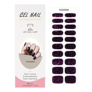 Huizi Uv Gel Vente chaude Autocollants pour ongles en gel complet longue durée Décoration d'ongles Décoration d'ongles en gel semi-durci - Product Image 5