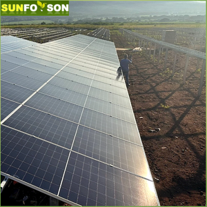 Système de montage de centrale solaire photovoltaïque à grande échelle, système de fondation à vis de terre, construction de grande centrale solaire - Product Image 6