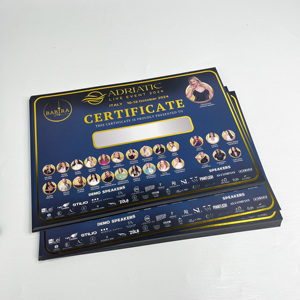 Luxury Gold Foil Embossed Event Certificate - Custom <b>Printed</b> Live Event Completion Certificates - Product Image 1
