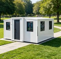 Maison pliante extensible à double aile blanche 20ft/40ft Conteneur habitable + pour Glamping/Hôtel/Camp de travailleurs