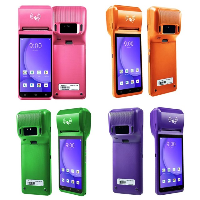 F1-55 Oem 5.5Inch Touch Screen Pos System NFC Reader 58mm Receipt Printing All in One Pos Billing System