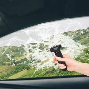 Marteau de sécurité 3 en 1 pour voiture Fenêtre cassée avec lumière Marteau de survie avec coupe ceinture de sécurité Outils d'évasion automobile - Product Image 4