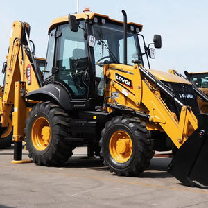LOVOL pembaca roda 4x4, muatan depan 8 Ton Backhoe <span class=keywords><strong>Loader</strong></span> Retroescavadeira dengan sertifikasi CE - Product Image 1