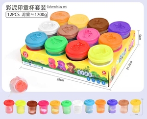 Argile à <span class=keywords><strong>modeler</strong></span> en farine de blé pour enfants TOYSBASE - 4 couleurs, âges 5-7, jouets en argile pour l'artisanat DIY, cadeaux créatifs pour l'école primaire - Product Image 4