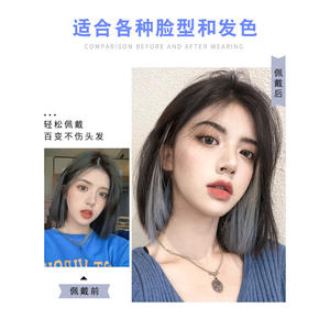 Extensiones de Cabello con Clip en Degradado de Color, de Fibra Sintética Resistente al Calor, No Remy, para Uso General - Product Image 4