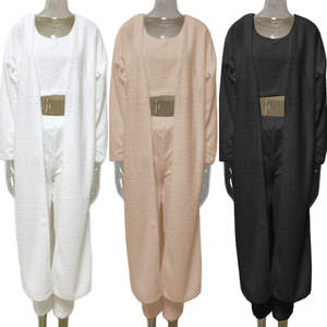 Woman <strong>Teddy</strong> <strong>Lounge</strong> Wear <strong>Set</strong> 3 Piece Tracksuits <strong>Fleece</strong> Pajamas <strong>Sets</strong> Female Nightwear Cardigan Sleepwear Sexy Lingerie - Product Image 6