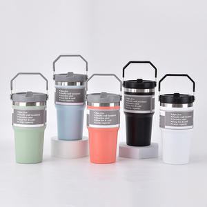 Vaso Infantil de Acero Inoxidable con Doble Pared, Transparente, Irrompible, Libre de BPA, de 30 oz, con Diseño de Bola de Nieve, OEM/ODM - Product Image 1