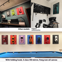 Set Foto Display Mobil Kompatibilitas Tinggi 2026, Panel Belakang Blok Bangunan Dinding Gantung Mekanik Hitam Abstrak Modern