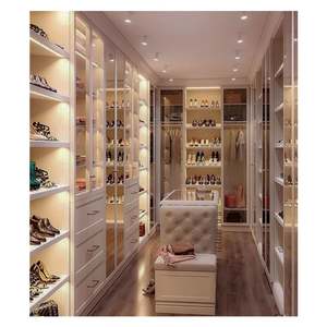 Armario de Lujo HangZhou Refor, Vestidor para Hombre, Muebles de Sala de Estar, Diseño de Puerta de Vidrio, Almacenamiento Moderno para Zapatos - Product Image 3