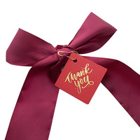 Dekoration Small Tag Benutzer definierte Blumen etikett Hot Stamp ing Kraft Hochzeit Candy Weihnachts geschenk Danke Karte Retail Display