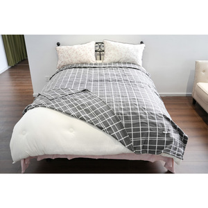 Couverture électrique en polaire à une face, super douce, 200 g/m², à 5 réglages de chaleur, lavable, à carreaux gris, pour l'hiver - Product Image 6