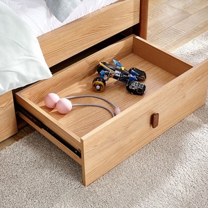 121329 Quanu cama de madera nórdica moderna personalizada con almacenamiento juegos de dormitorio moderno cama de madera para <span class=keywords><strong>adolescentes</strong></span> con almacenamiento de estantería - Product Image 4