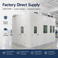 Cabine insonorisée industrielle modulaire personnalisée, réduction du bruit de 25 à 40 dB, cabine acoustique pour générateur, compresseur