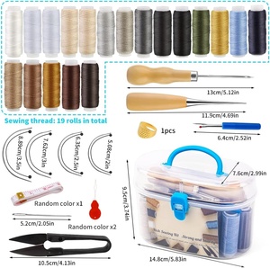 Kit de couture multifonctionnel DIY, broderie artisanale à domicile, boîte d'accessoires de couture portable de taille mini pour les voyages - Product Image 2
