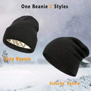 High Quality 100% Acrylic Unisex Beanie <b>Hat</b> Casual Knitted Style for Men Women Solid Image Multiple Colors Size 48-58CM for - Product Image 2
