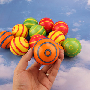 Jouet anti-stress en mousse éponge rebondissante Jincan Spiral PU Ball 6,3 cm, pour enfants de 5 à 7 ans, garçons et filles, jouet de décompression - Product Image 1
