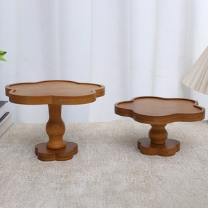 Plateau en bois irrégulier pour bougies, aromathérapie, décoration, hôtel, café, thé - Product Image 1