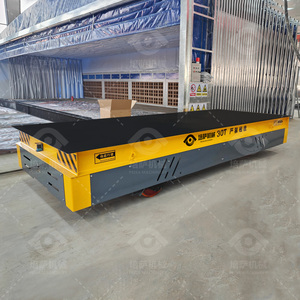 Draadloos op afstand bestuurbare, op batterijen werkende, spoorloze transportkar voor flexibele materiaalhandling in magazijnen - Product Image 6