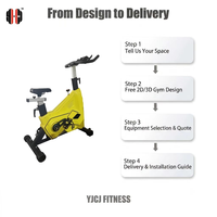 Bicicleta de Spinning con Asiento Ajustable, Manillar Multigrip, Pedales y Cuadro Reforzado de Alta Resistencia para Equipos de Gimnasio